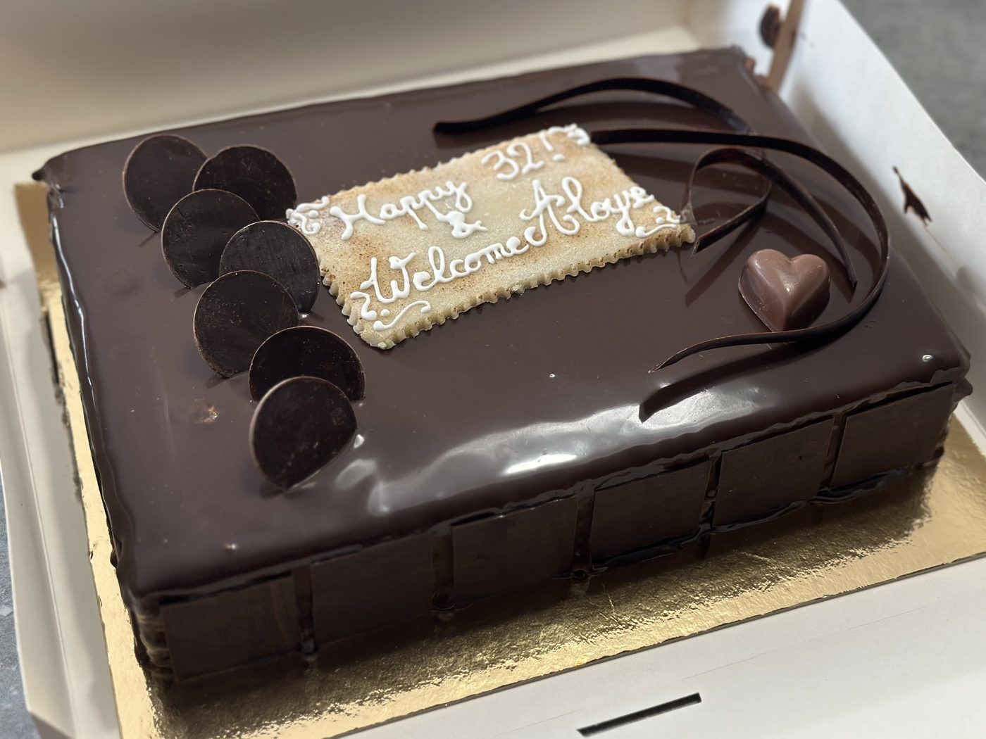 Entremets chocolat personnalisé