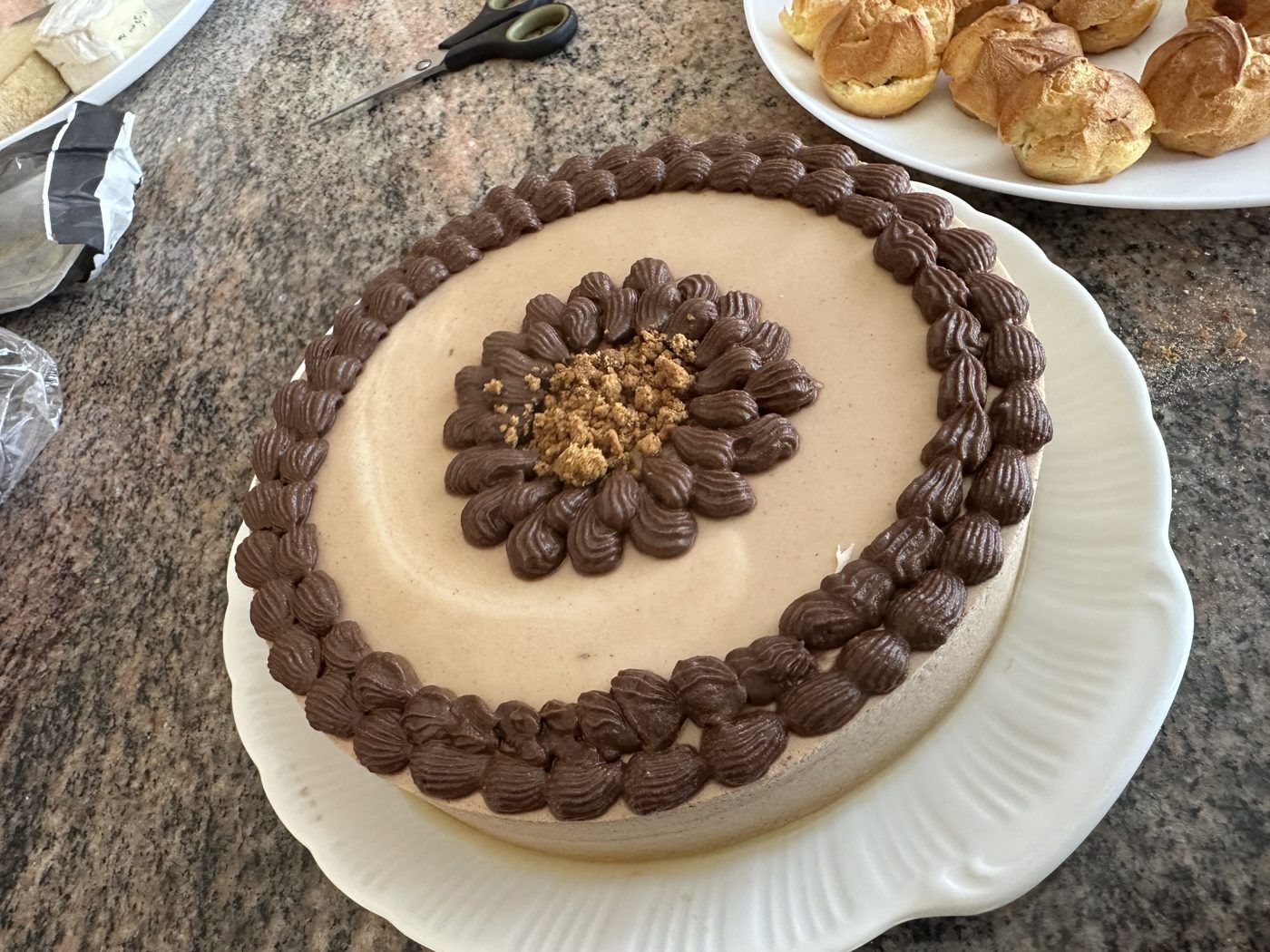 Entremets praliné chocolat